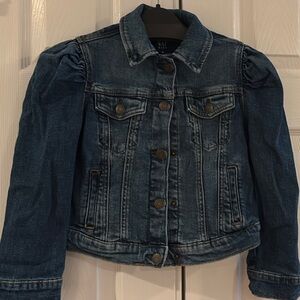 Girls Denim Jacket - Dark Blue Jean Jacket